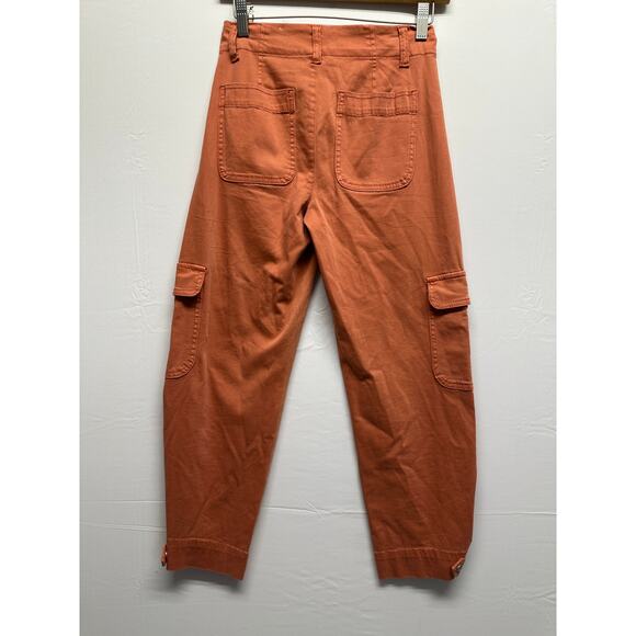 Liverpool Los Angeles Orange Barrel Cargo Pants Size 0/25 Terracotta Stretch - Picture 8 of 10